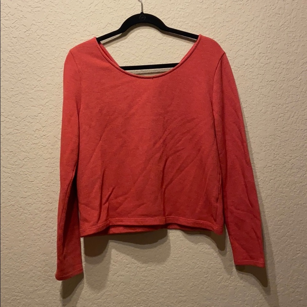 Open back sweater